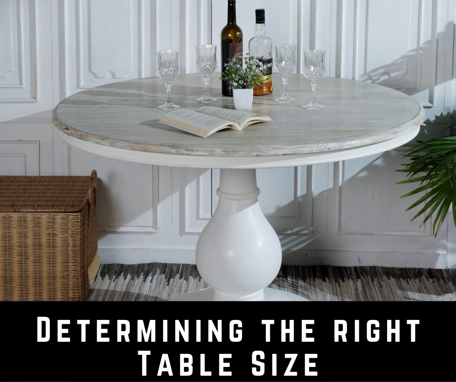 Determining the right table size for your room - Rustic Furniture Outlet
