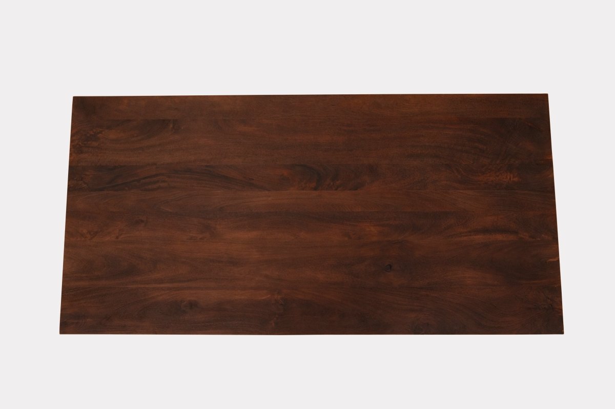 71 Ashlynn inch mango wood dining table with hair pin legs - Rustic Furniture Outlet