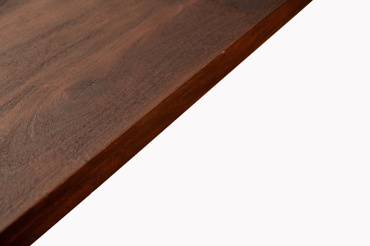 71 Ashlynn inch mango wood dining table with hair pin legs - Rustic Furniture Outlet