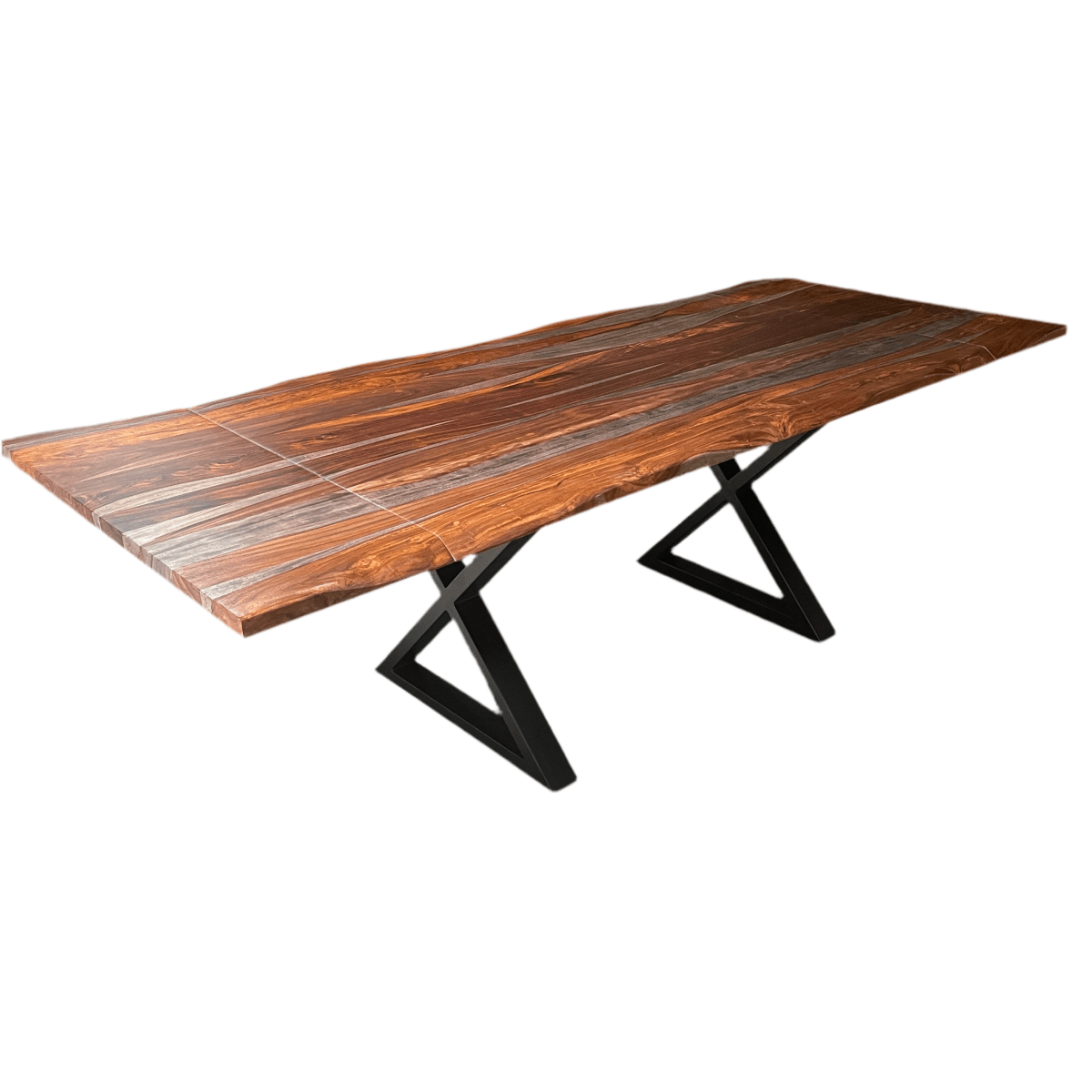 COLTON - Extendable Solid Rosewood Dining Table, 64 inch - 94 inch - Rustic Furniture Outlet