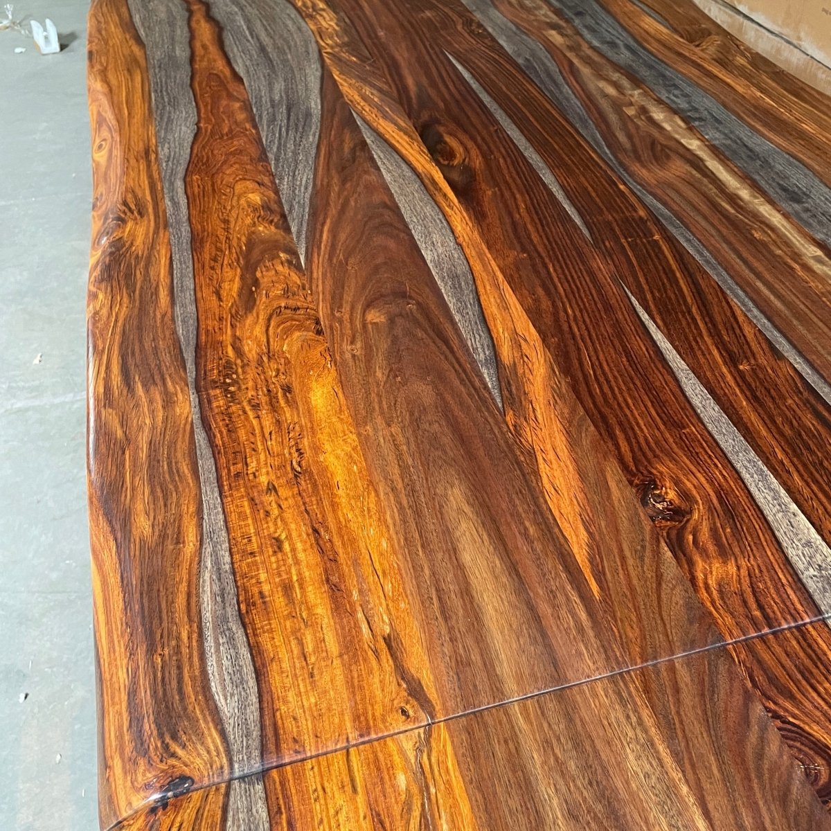 COLTON - Extendable Solid Rosewood Dining Table, 64 inch - 94 inch - Rustic Furniture Outlet