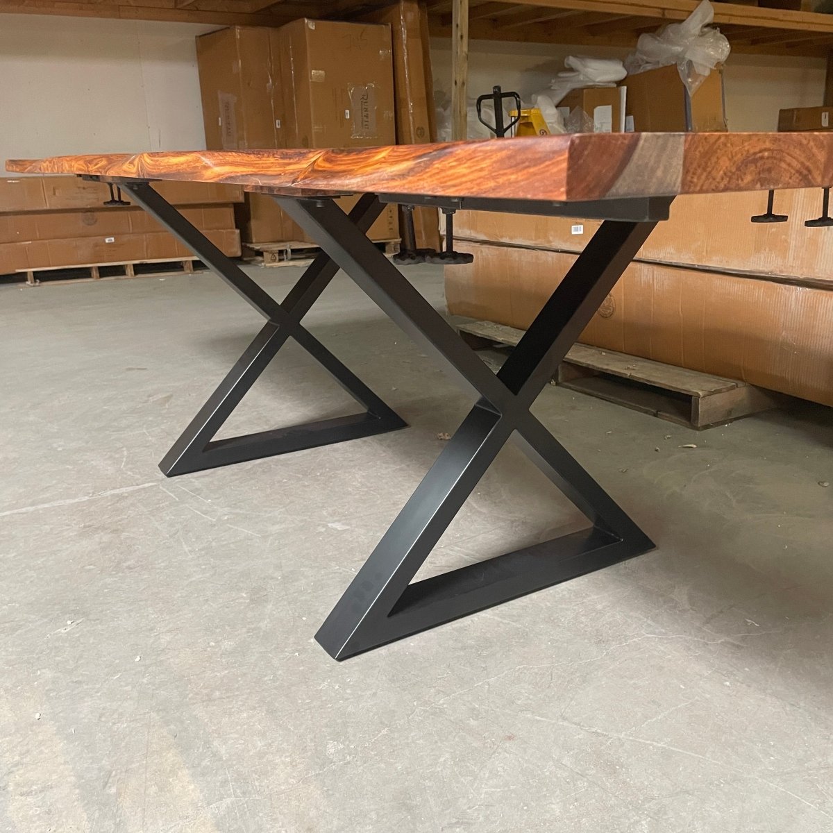 COLTON - Extendable Solid Rosewood Dining Table, 64 inch - 94 inch - Rustic Furniture Outlet