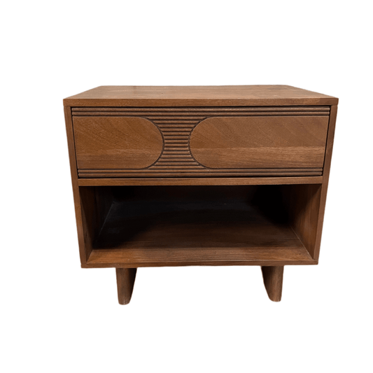 ELLIPSE - Mango Wood Night Stand - Rustic Furniture Outlet