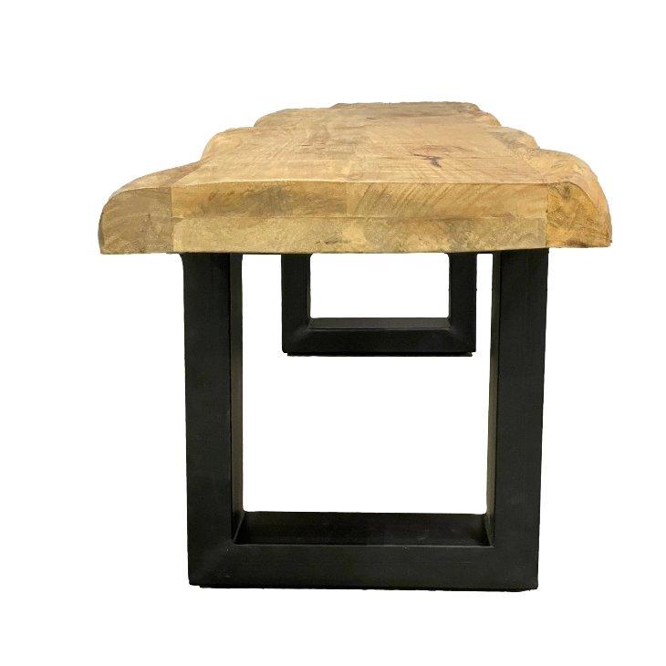 Haynes Natural mango wood bench - Rustic Furniture Outlet