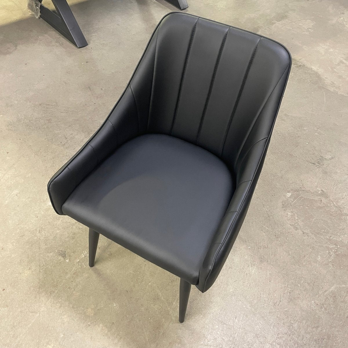 Integrated armrests Black dining chair PROMO (set of two) - Rustic Furniture Outlet