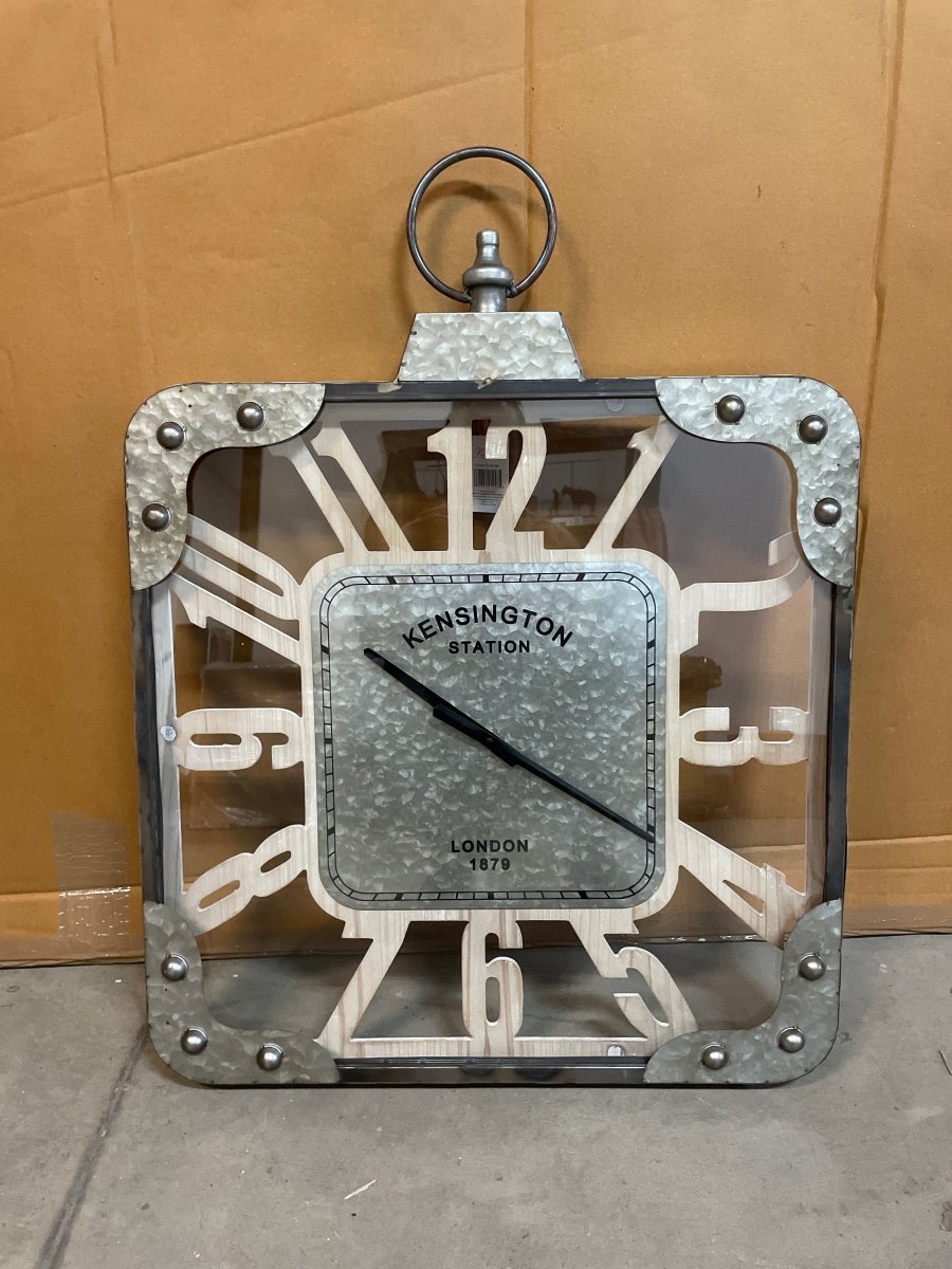 Kensington Station Wall Clock - Rustic Furniture Outlet