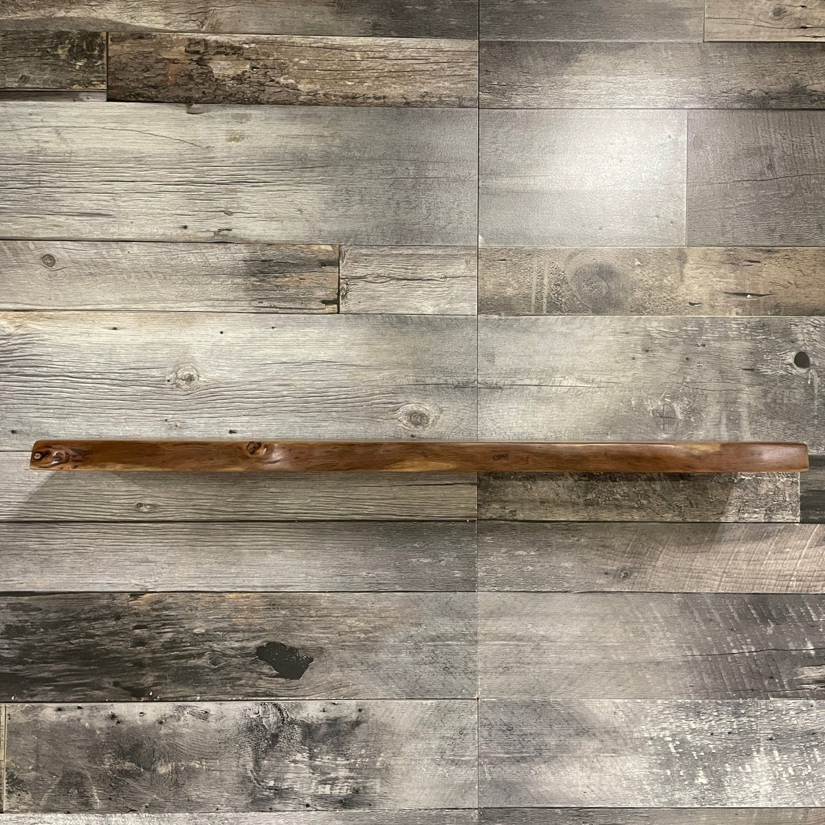 Live edge acacia wood accent shelf - Rustic Furniture Outlet