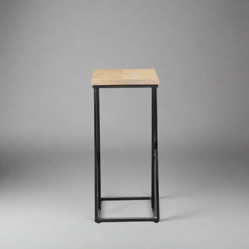 LUCAS - Natural Mango Wood C End Table - Rustic Furniture Outlet