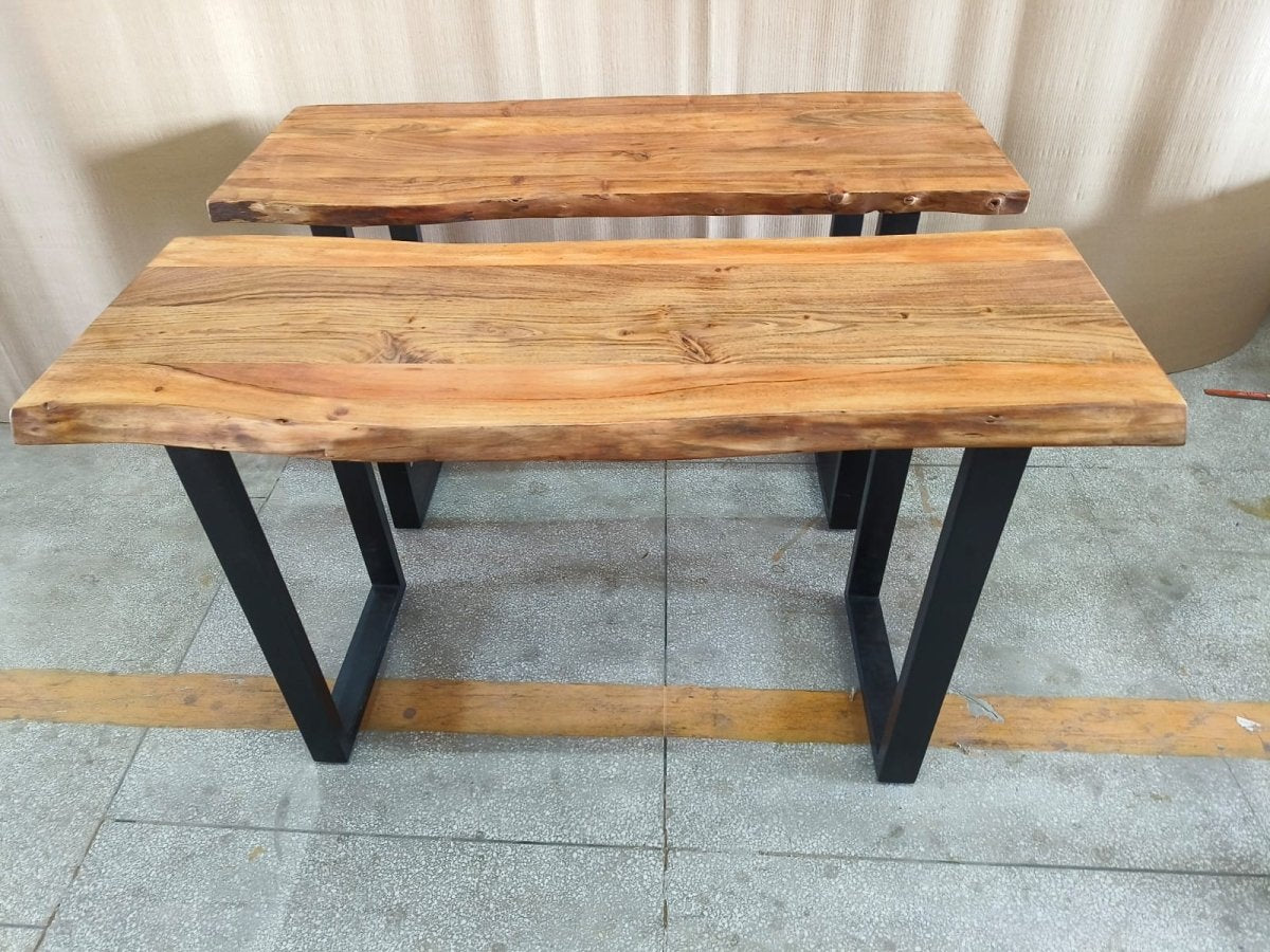 Table console en acacia Live Edge de 51 pouces - Rustic Furniture Outlet