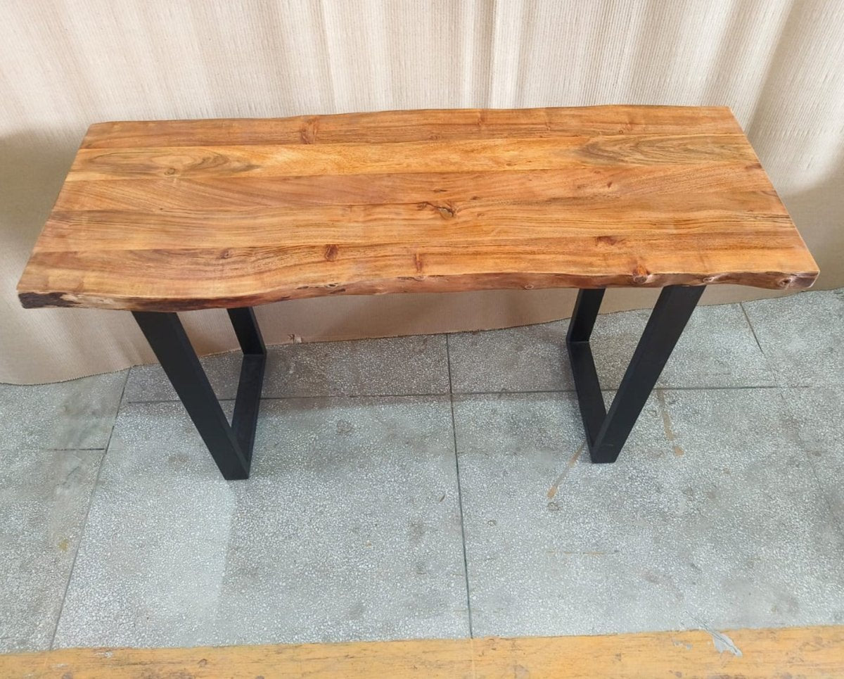 51 inch Live edge acacia console table - Rustic Furniture Outlet