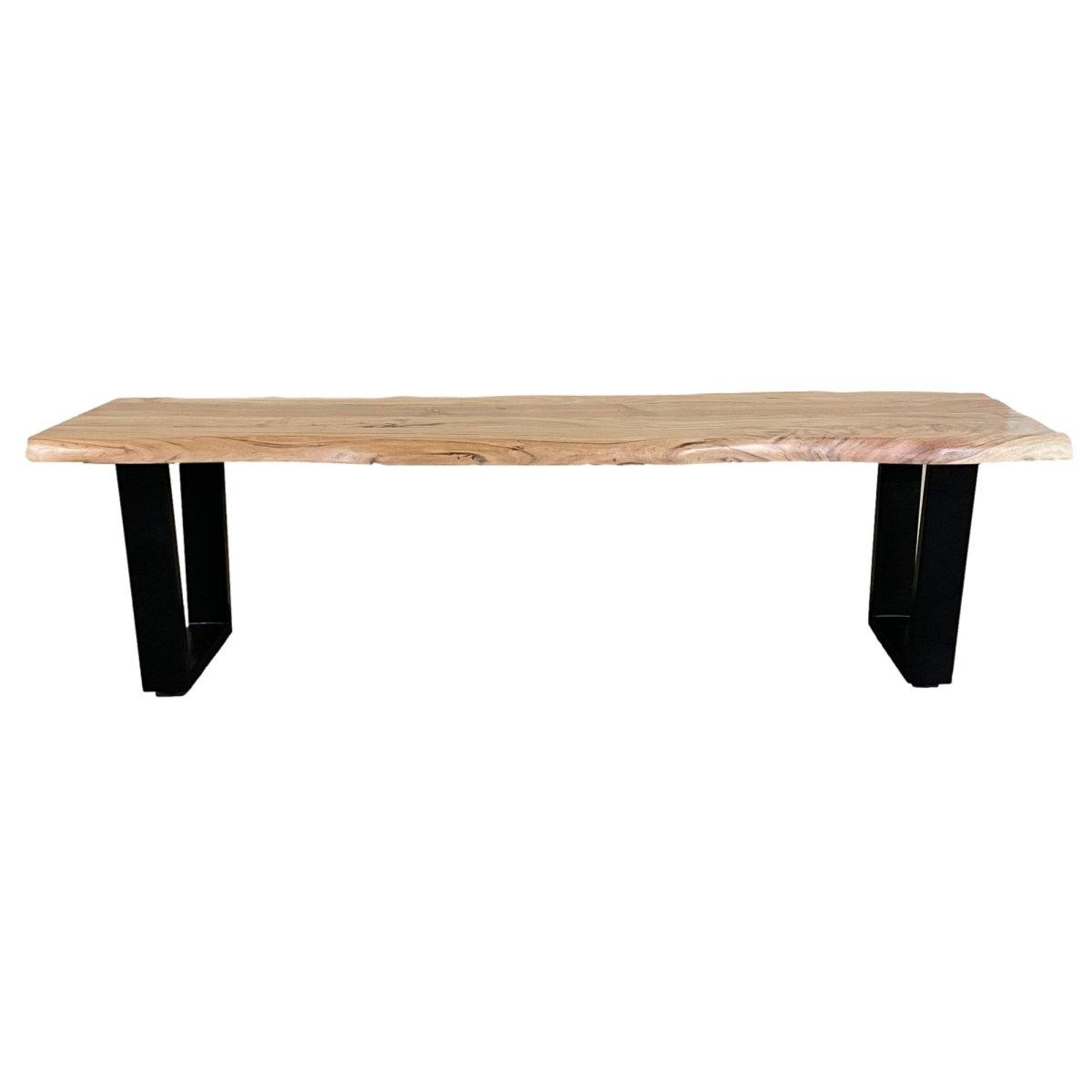 63 inch Fuji Live edge acacia dining bench - Rustic Furniture Outlet