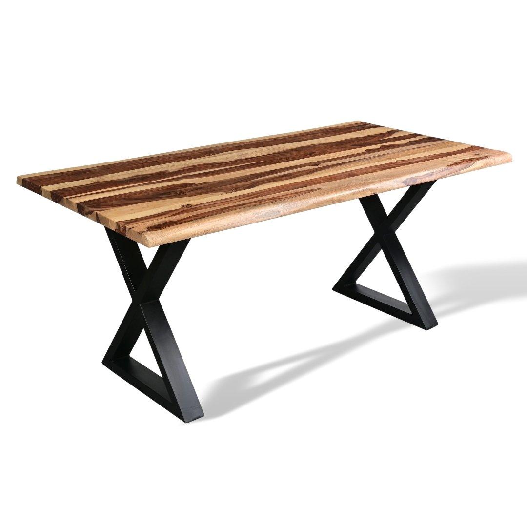 Table à manger en palissandre naturel Kissel 67 pouces - Rustic Furniture Outlet