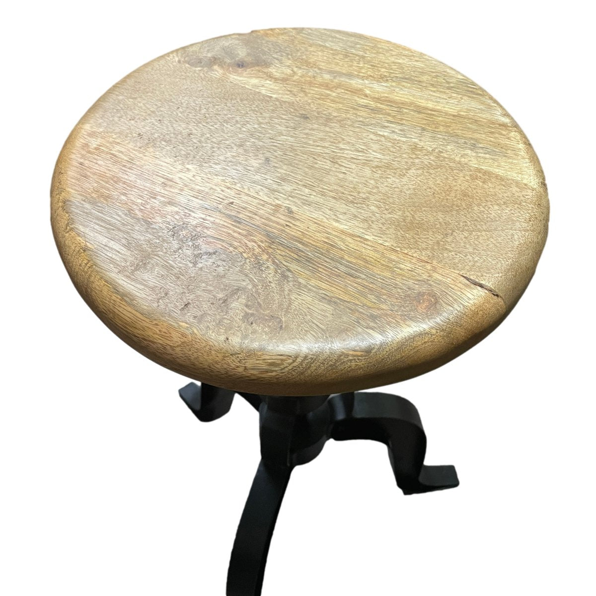 Adjustable Mango wood little Stool - Rustic Furniture Outlet