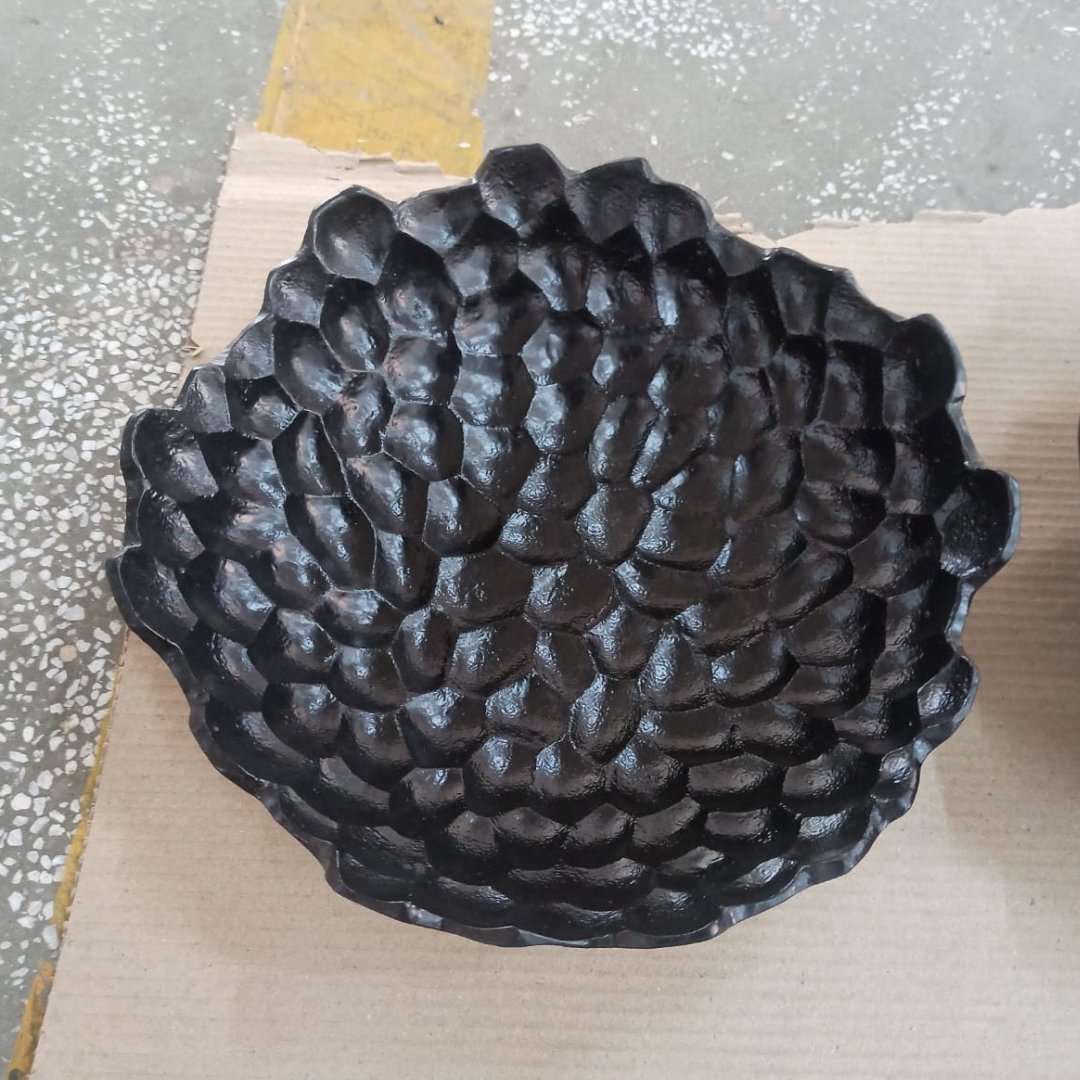 Aluminium Krissy Black Bowl - Rustic Furniture Outlet