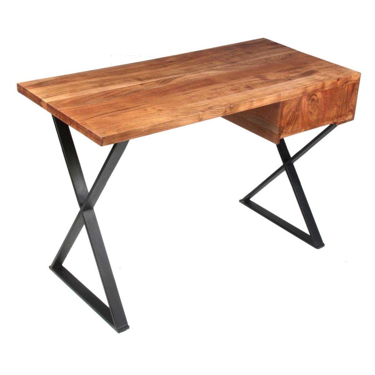 Baha Acacia wood Desk - Rustic Furniture Outlet