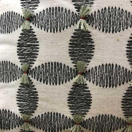 Black and White Flower pattern pillow 18 x 18 - Rustic Furniture Outlet