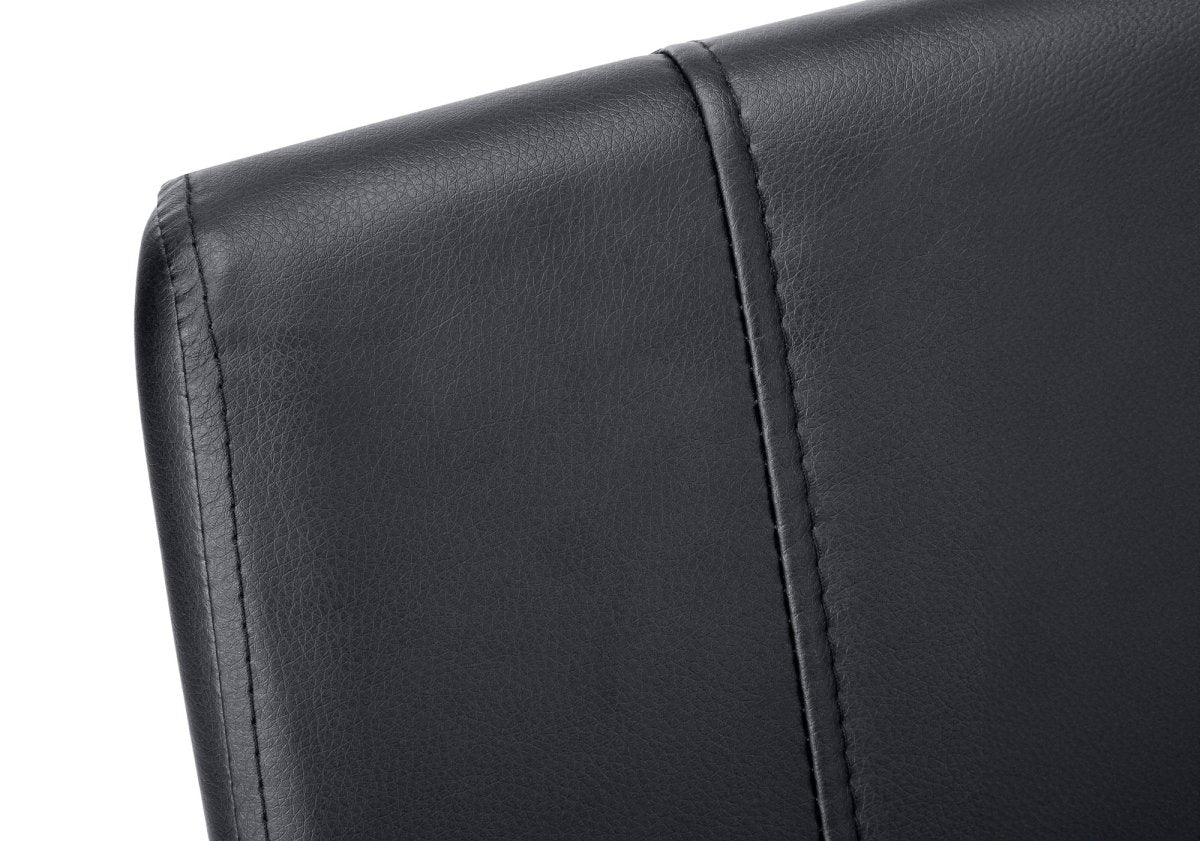 Black Upholstered Contemporary dining chair (set of two) - Rustic Furniture Outlet