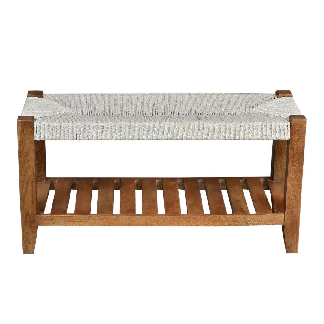 Butler Choco Mango Wood Bench - Rustic Furniture Outlet