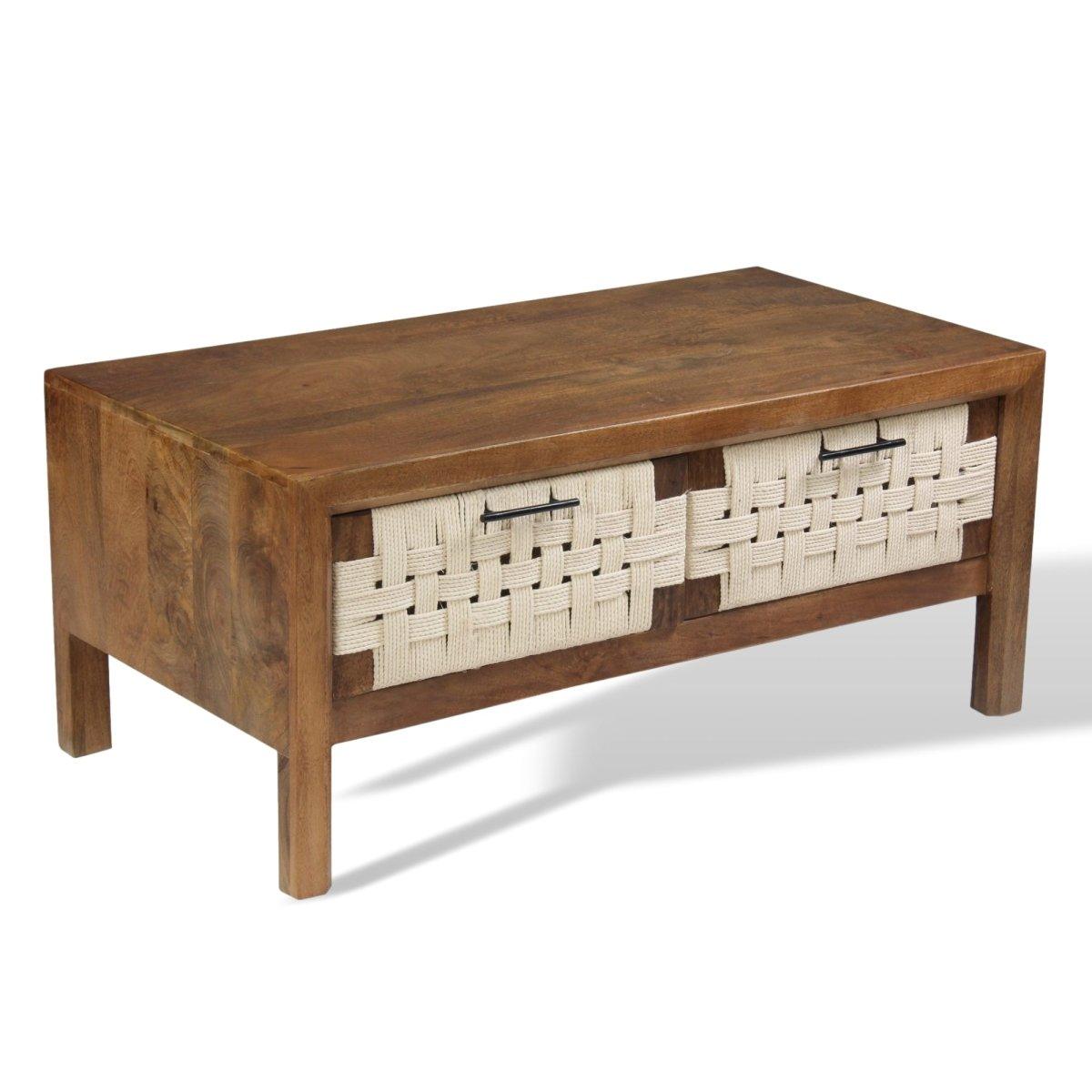Butler Choco Mango Wood Coffee Table - Rustic Furniture Outlet