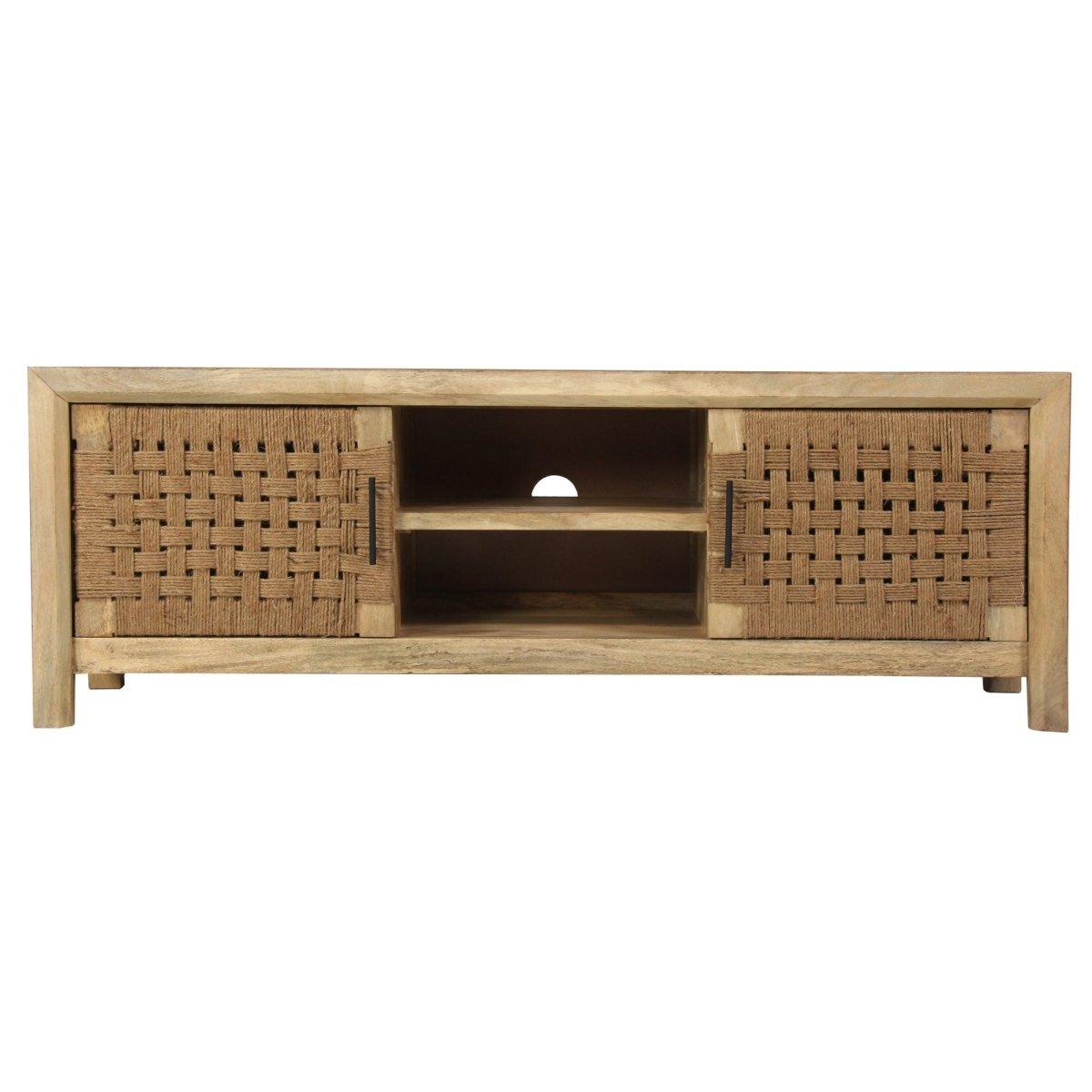 Butler Meuble TV en bois de manguier naturel - Rustic Furniture Outlet