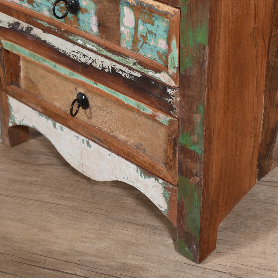 Eco-Friendly Freestanding Narrow Armoire - Rustic Furniture Outlet