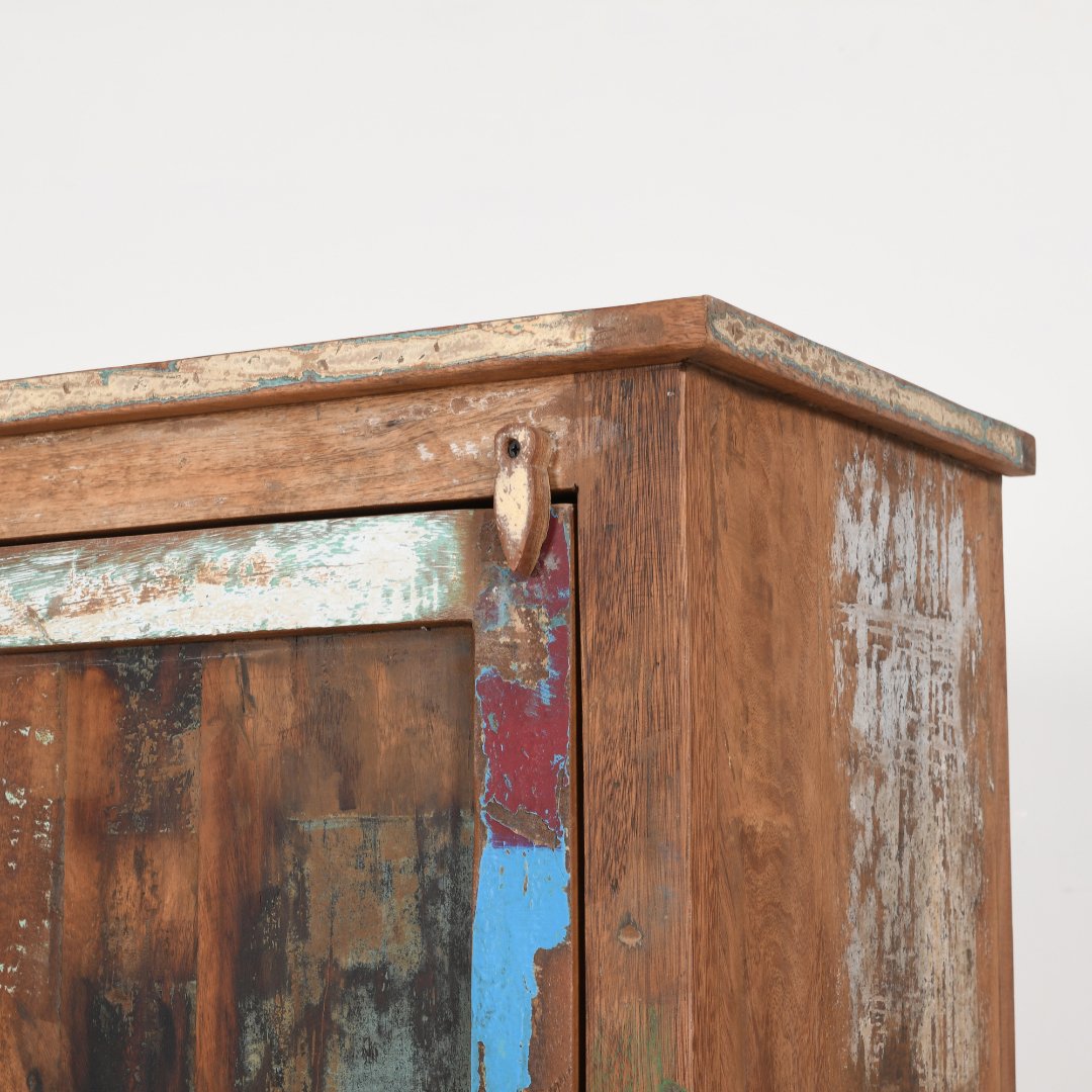 Armoire étroite autoportante écologique - Magasin de meubles rustiques