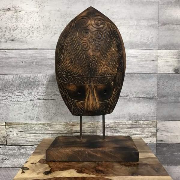 Handicraft Deco Stand Mask M - Rustic Furniture Outlet