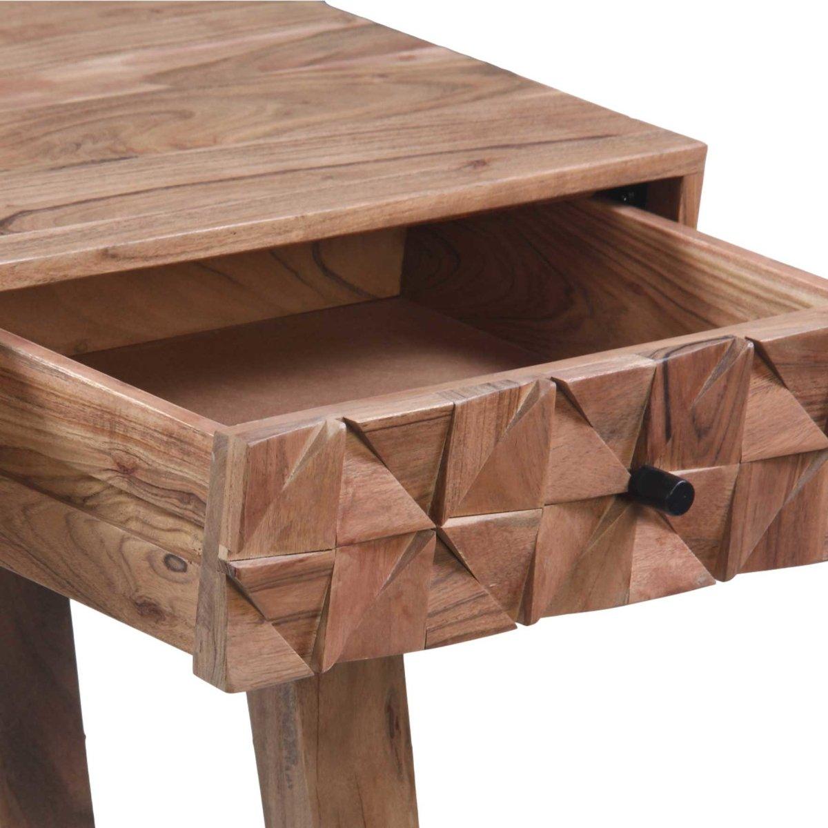 Table console en bois d'acacia du Kenya - Rustic Furniture Outlet