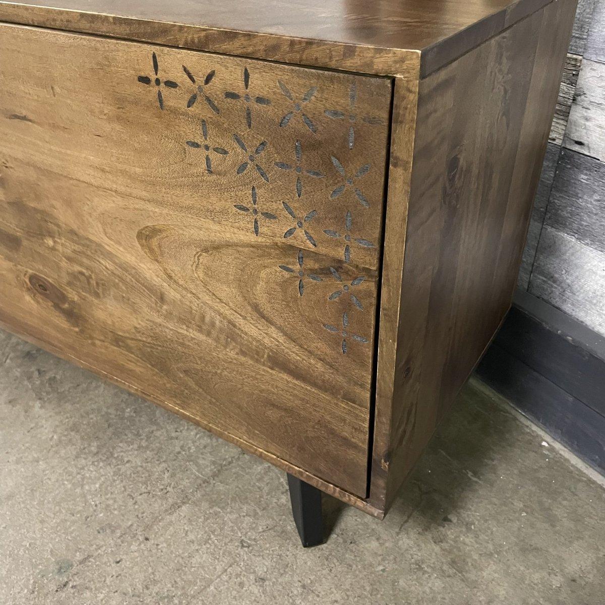 Knox Mango Wood TV Stand - Rustic Furniture Outlet