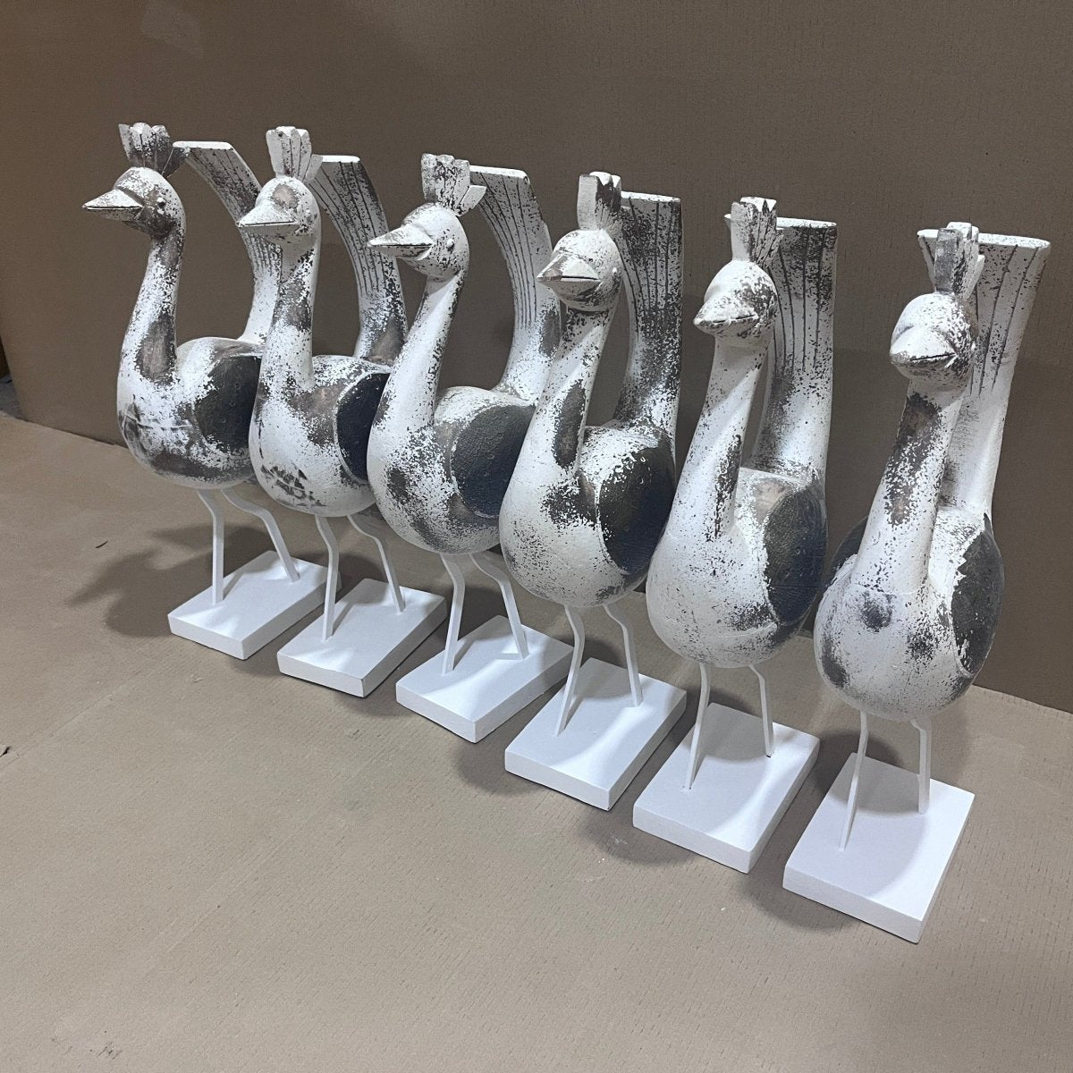 Large Tail up wooden bird decor - Rustic Furniture Outlet