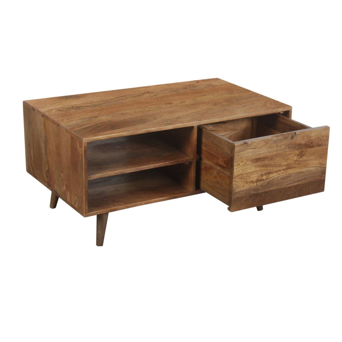 Mercury Mango Wood Coffee Table - Rustic Furniture Outlet