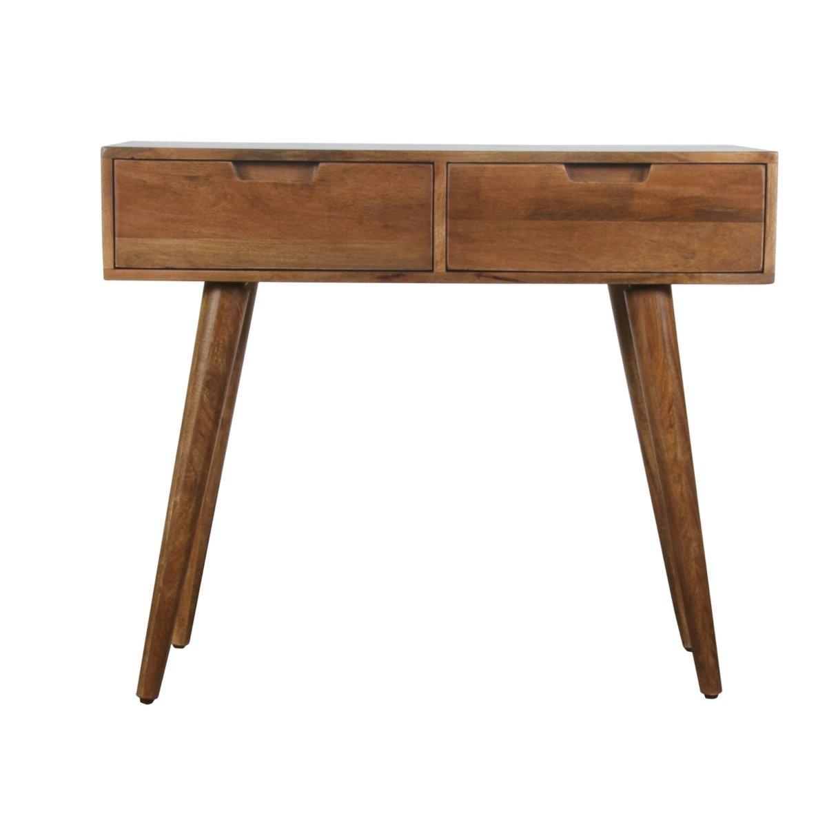 Mercury Mango Wood Console Table - Rustic Furniture Outlet