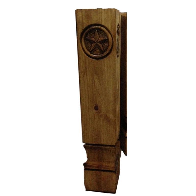Mexican Pine square table legs (set of 4) - Rustic Furniture Outlet
