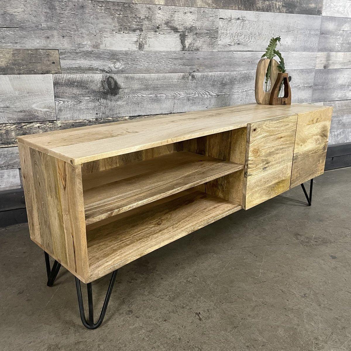 Ostro Mango Wood TV Stand - Rustic Furniture Outlet