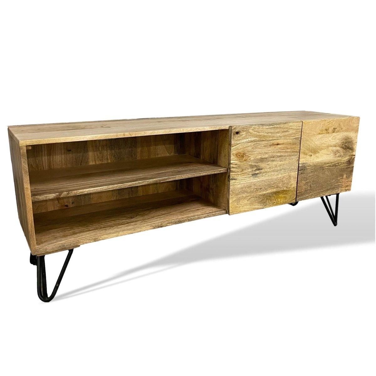 Ostro Mango Wood TV Stand - Rustic Furniture Outlet