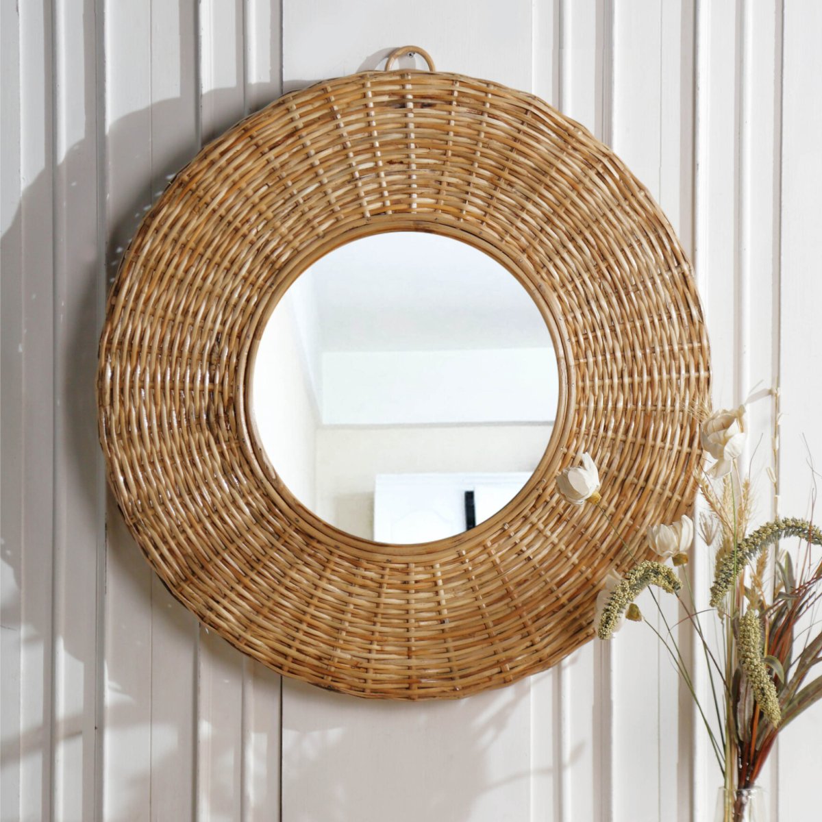 Rattan Mirror Desser Full Length Rattan Mirror – Handcrafted UK