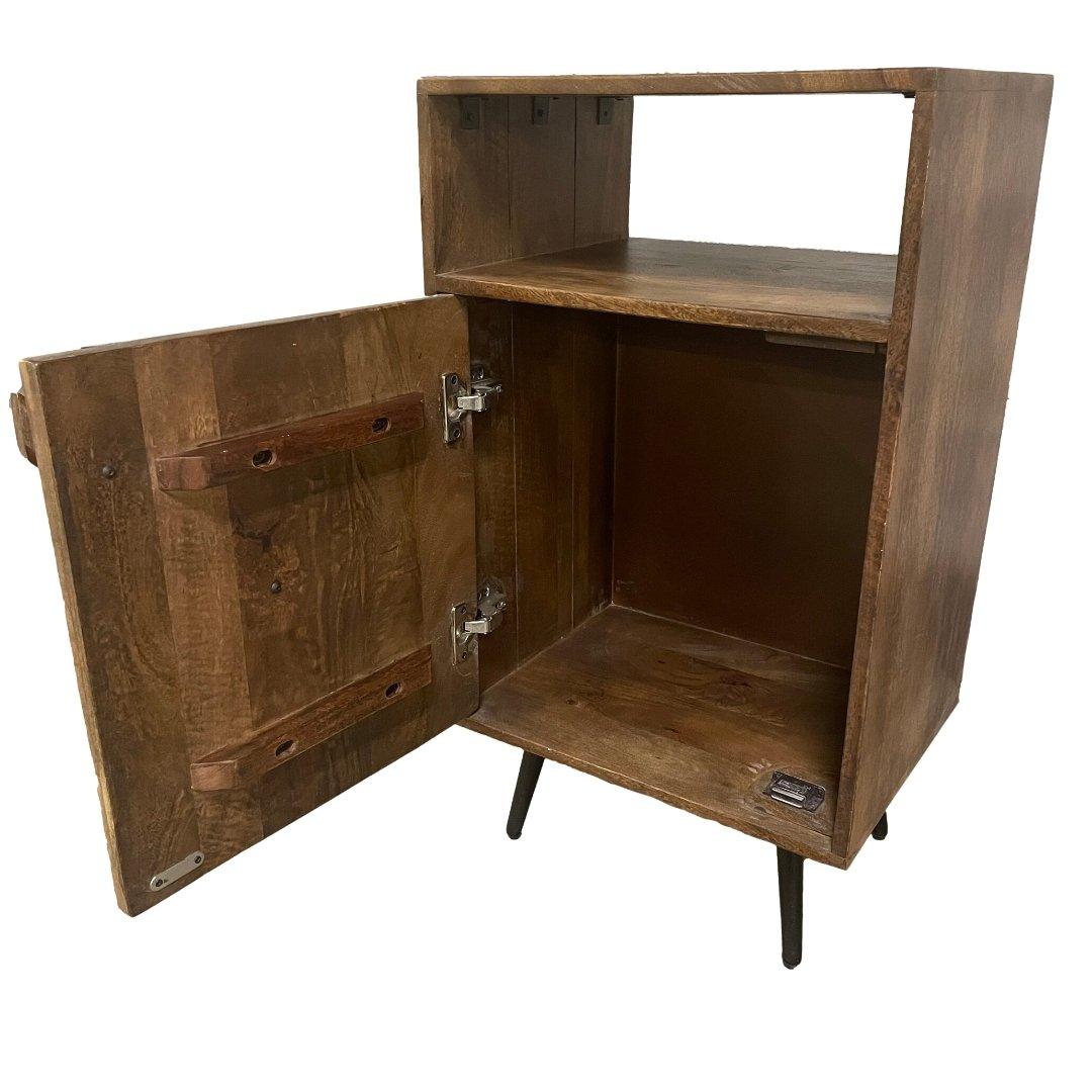 Renn Mango Wood Nightstand - Rustic Furniture Outlet