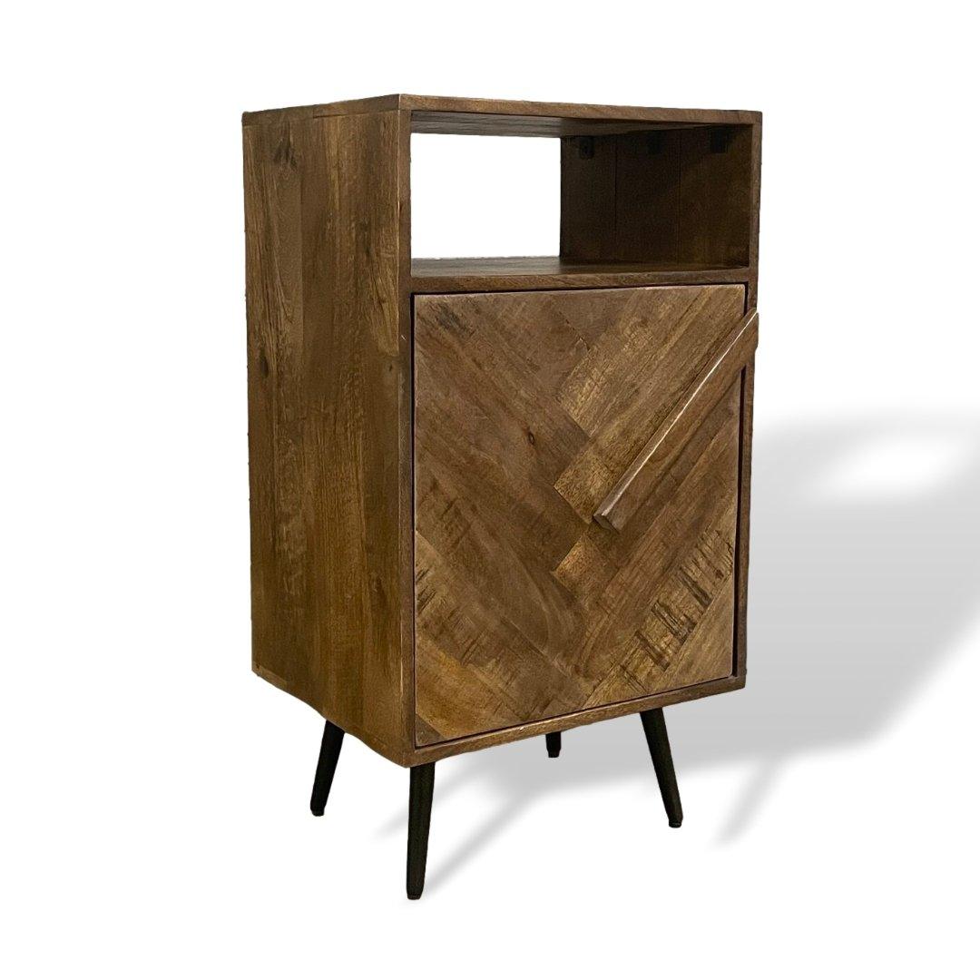 Renn Mango Wood Nightstand - Rustic Furniture Outlet