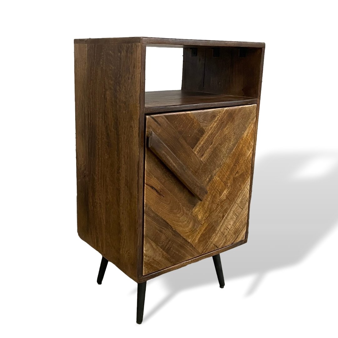 Renn Mango Wood Nightstand - Rustic Furniture Outlet