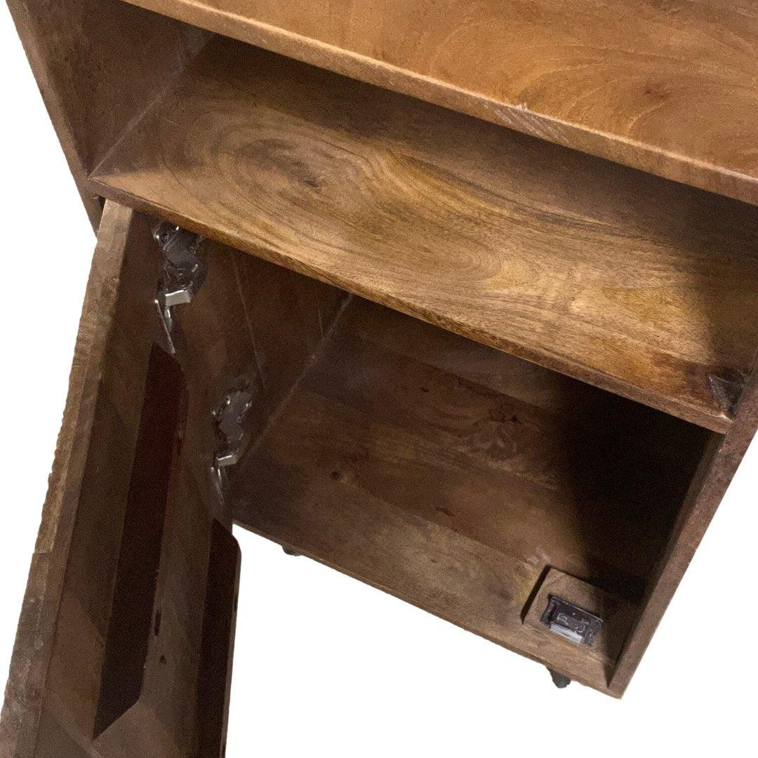 Renn Mango Wood Nightstand - Rustic Furniture Outlet
