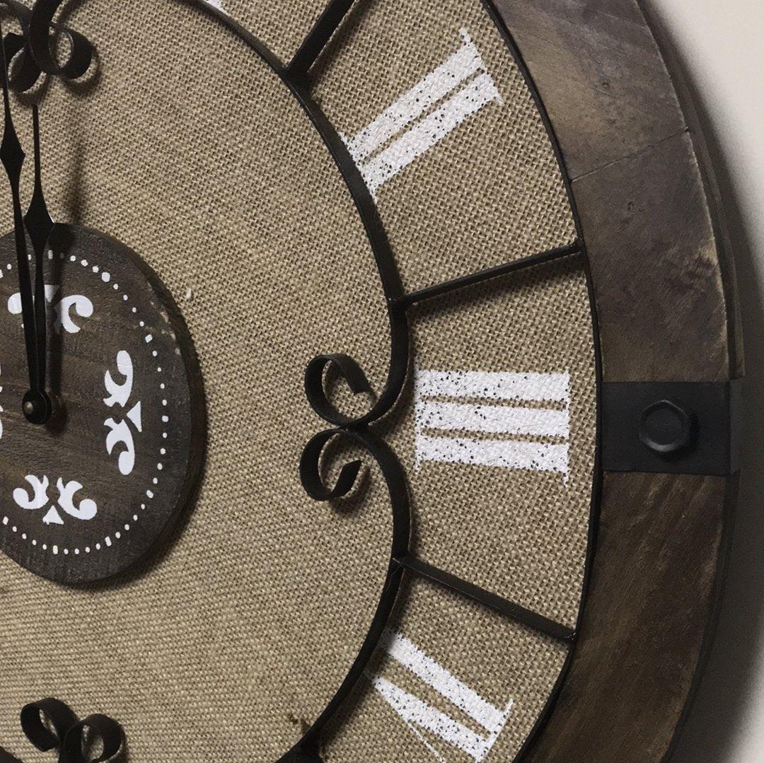 Rustic 25” wall clock - Rustic Furniture Outlet