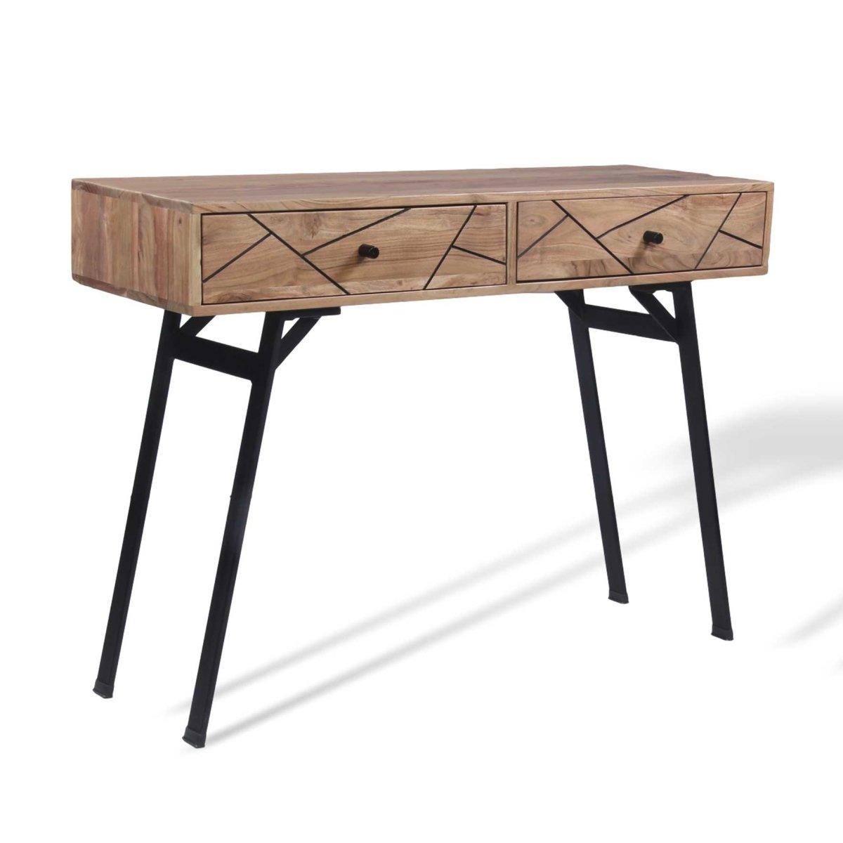 Table console en bois d'acacia Scott - Rustic Furniture Outlet
