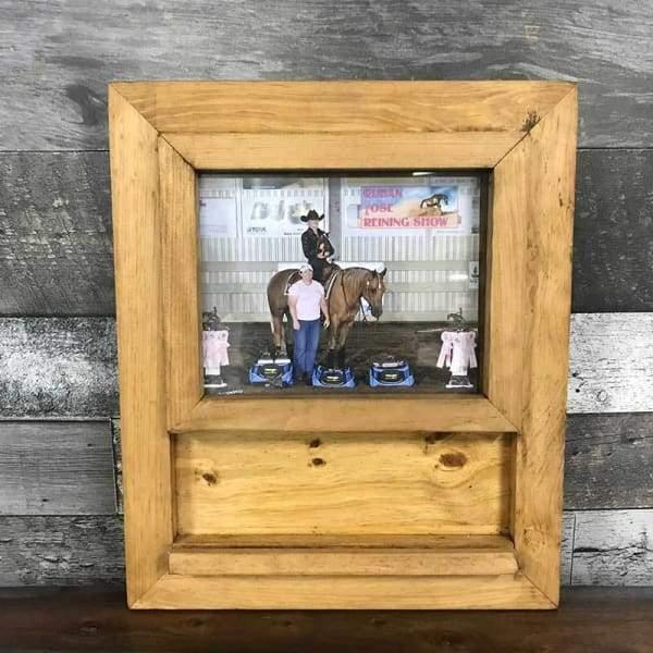 Belt buckle wall hanging display with picture frame for sale in Canada
