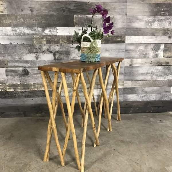 Teak Wood Console Table - Rustic Furniture Outlet