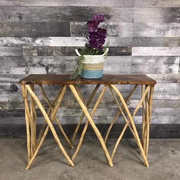 Teak Wood Console Table - Rustic Furniture Outlet