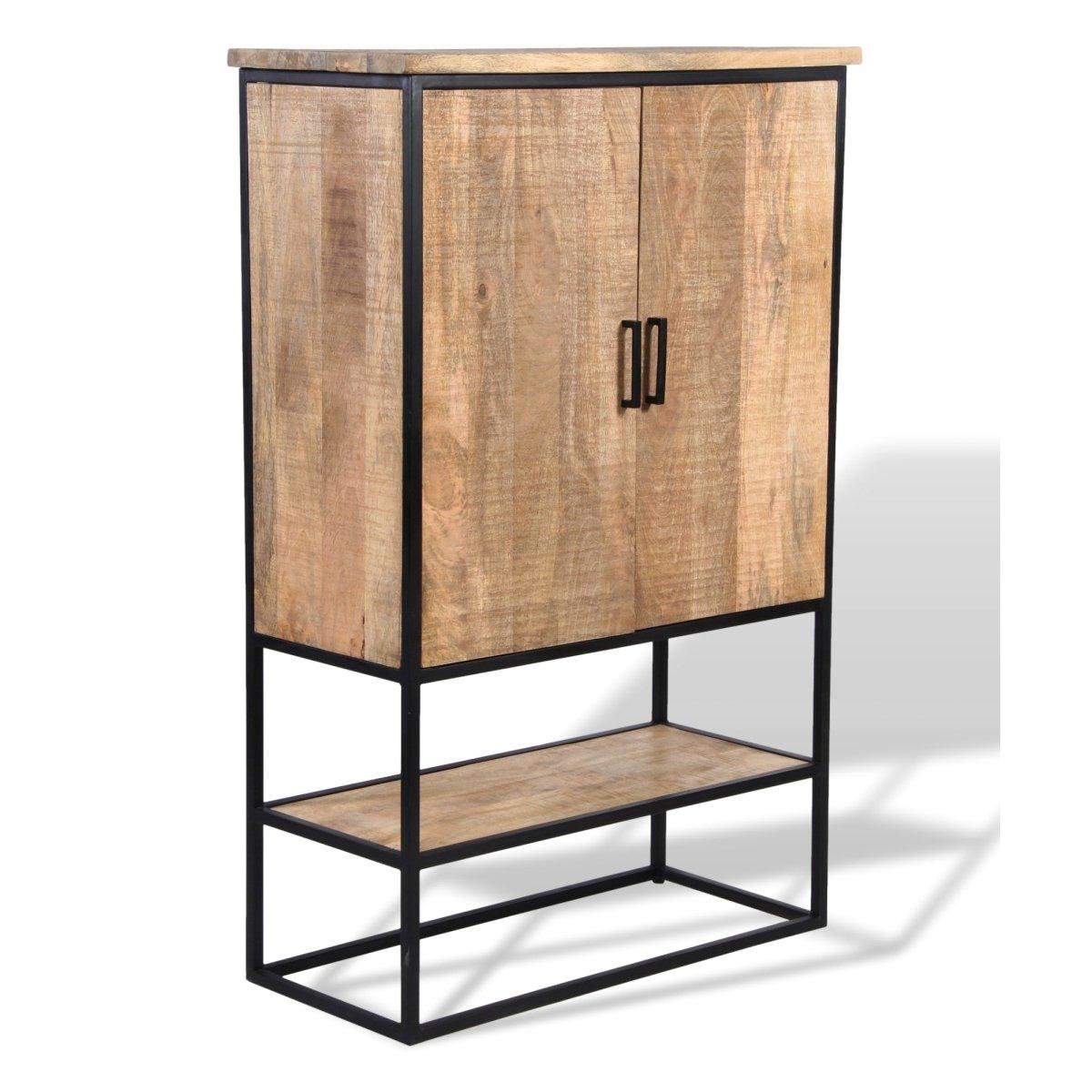 Armoire de rangement en bois de manguier Watson - Rustic Furniture Outlet