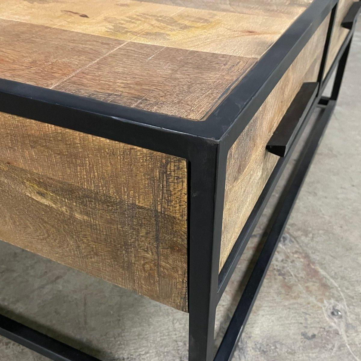 Table basse carrée Watson - Outlet de meubles rustiques