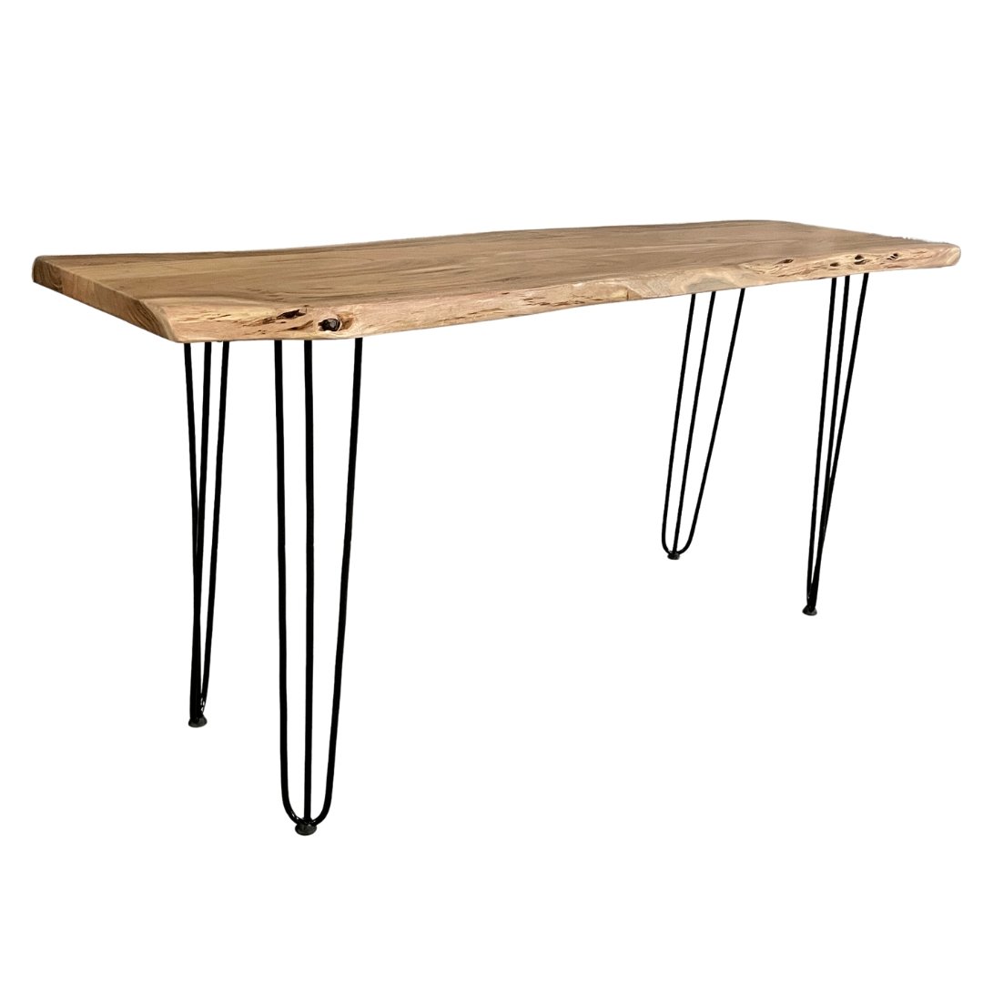 Table console en bois d'acacia Yukon - Sortie de meubles rustiques