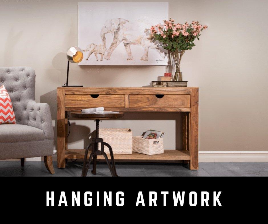 Does Your Artwork Leave You Hanging? - Rustic Furniture Outlet