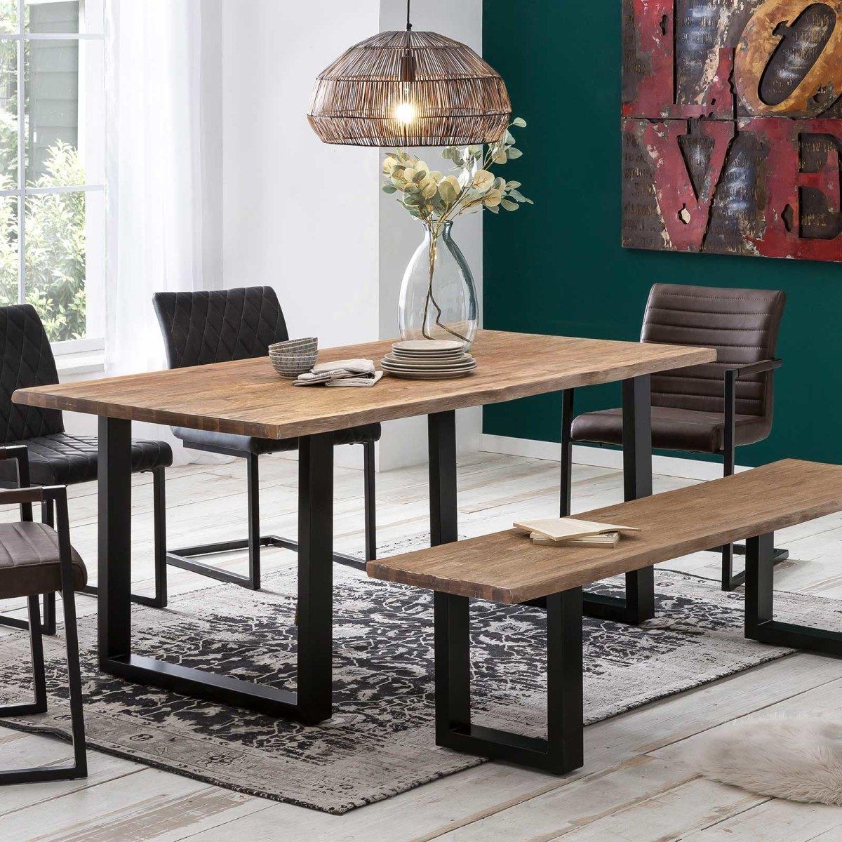 Tables à manger en bois massif d'Acacia et Palissandre | Magasin de ...